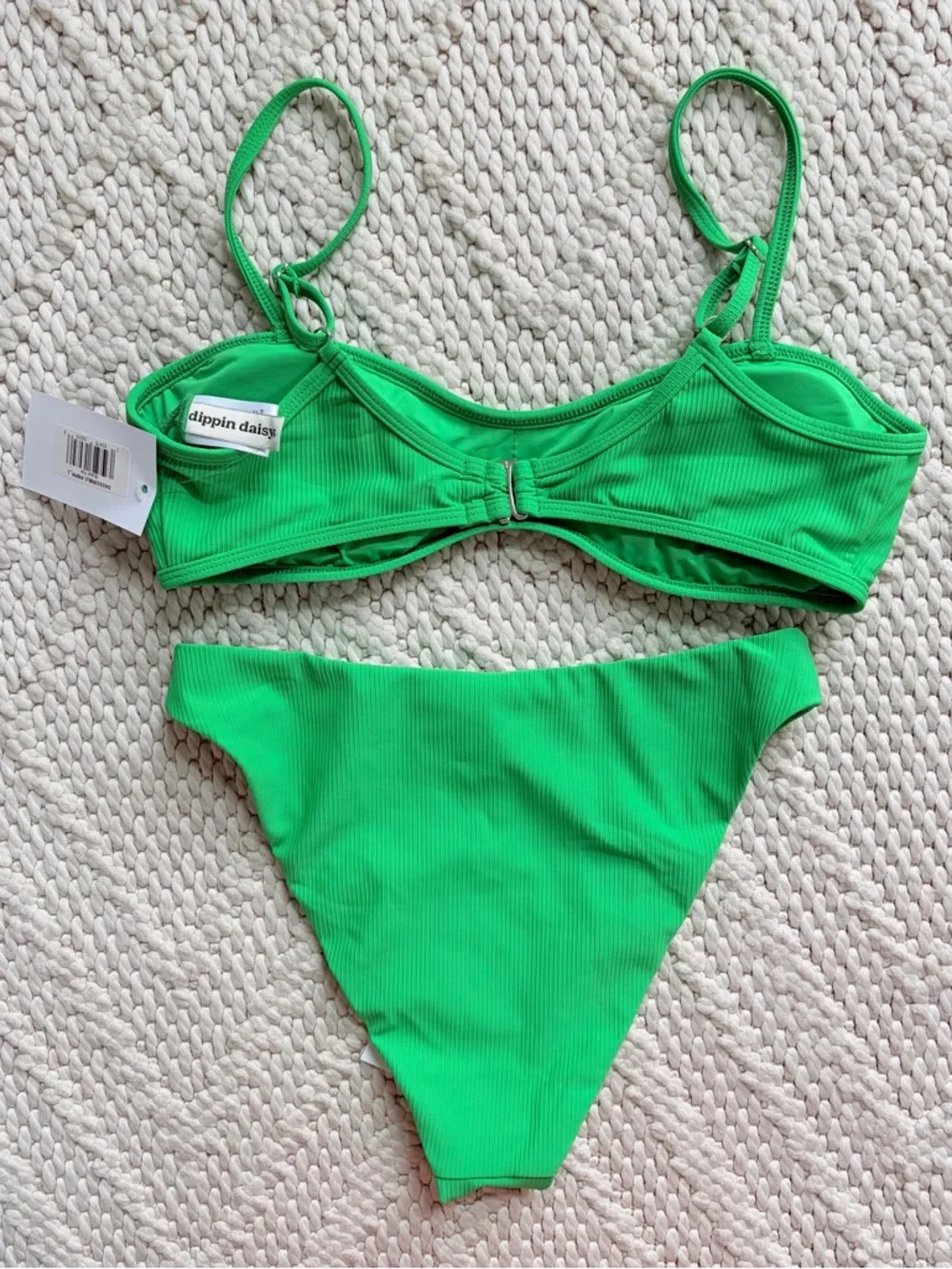 DIPPIN’ DAISY’S Seashore Bottom MED Blaire Top LARGE Kelly Green Bikini NEW NWT